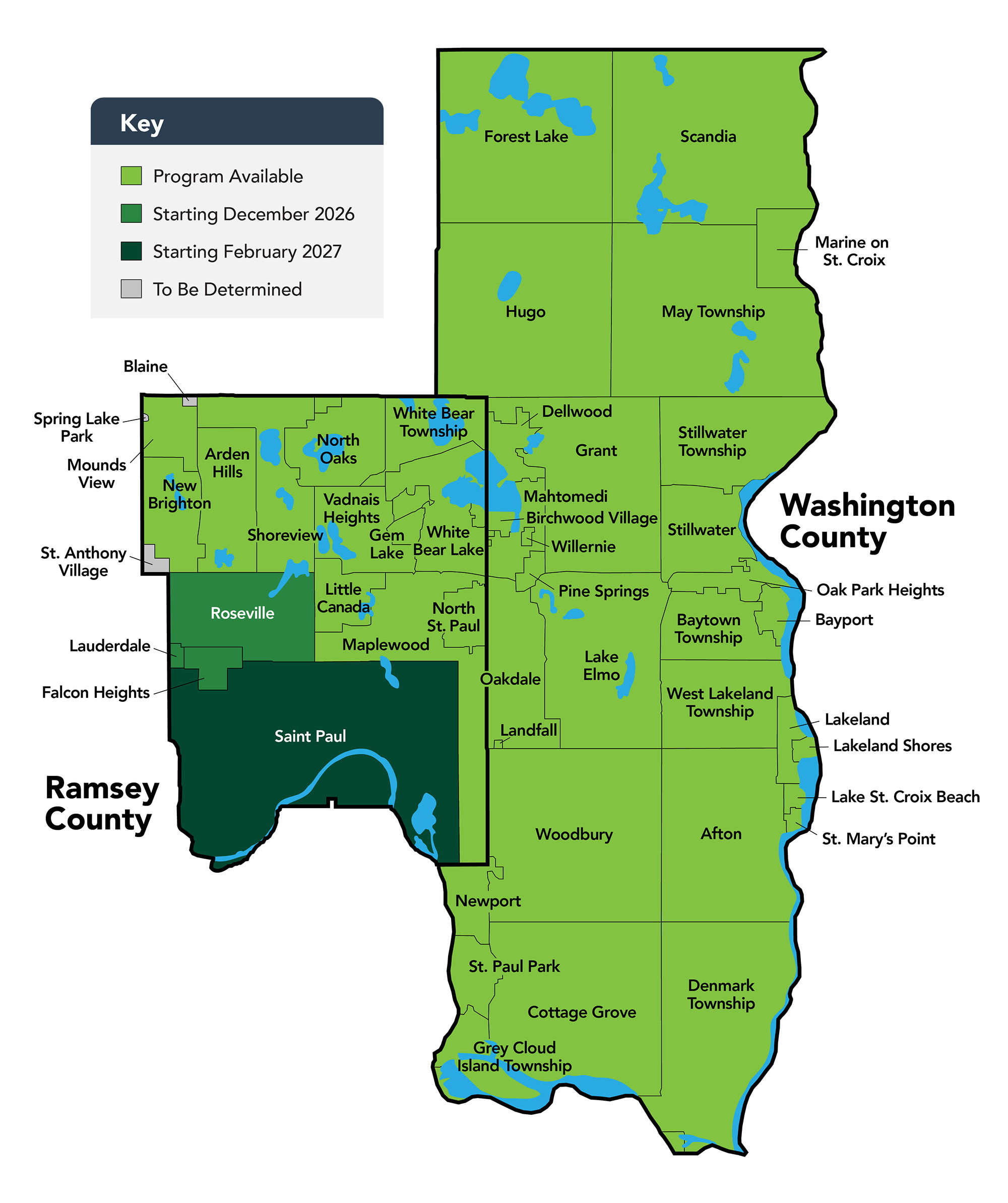 Food Scraps Pickup Program Map